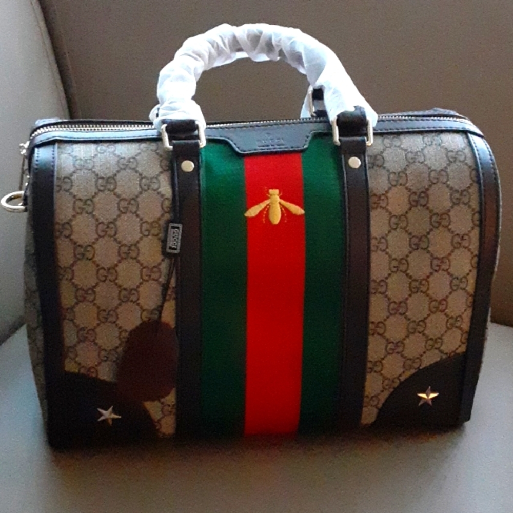 Designer inspired large doctor bag style purse